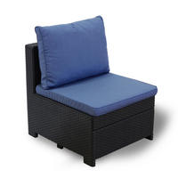 VERLÄNGERUNG für Lounge Set Provence Kissen in anthrazit oder blau - Blau, Kunststoff (660/310/680cm) - Keter