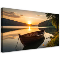 LEINWANDBILD Landschaften 80x40cm - Gelb, Textil (80/40cm) - Feeby