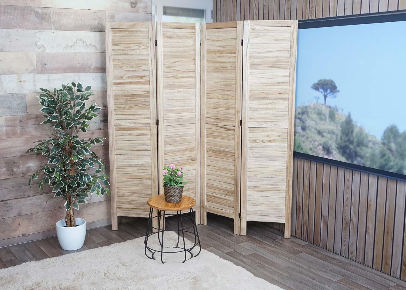 PARAVENT Braun - Braun, Holz (162/170/2cm) - MCW