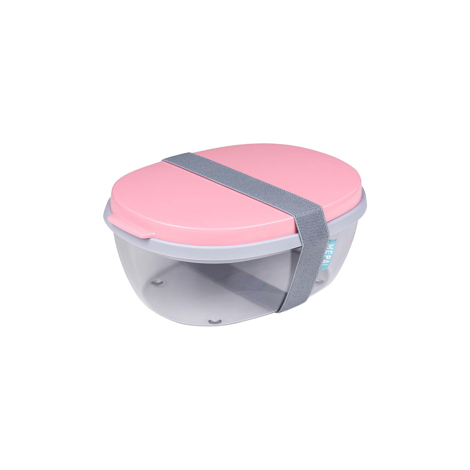 SALATBOX Ellipse nordic pink 1300 ml - Rosa, Kunststoff (17.5/9.5/22.5cm) - Mepal