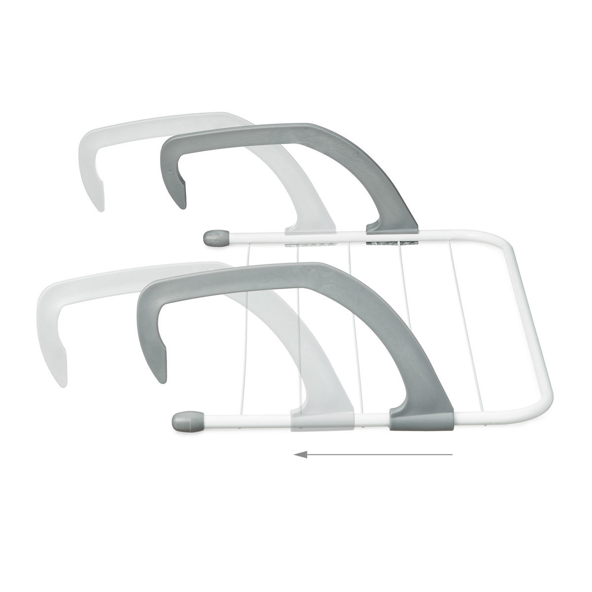 ZÁVESNÝ sušič - viacfarebná, kov/plast (52/16/35cm) - Relaxdays