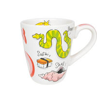 BECHER Love Letter S 0,35L in Bunt - 350 ml - Multicolor, Keramik (0.35L) - Blond Amsterdam