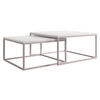 COUCHTISCH-SET Dual Cashmere - Kaschmir/Weiß, Holzwerkstoff/Metall (76/76/39cm) - MIRJAN24