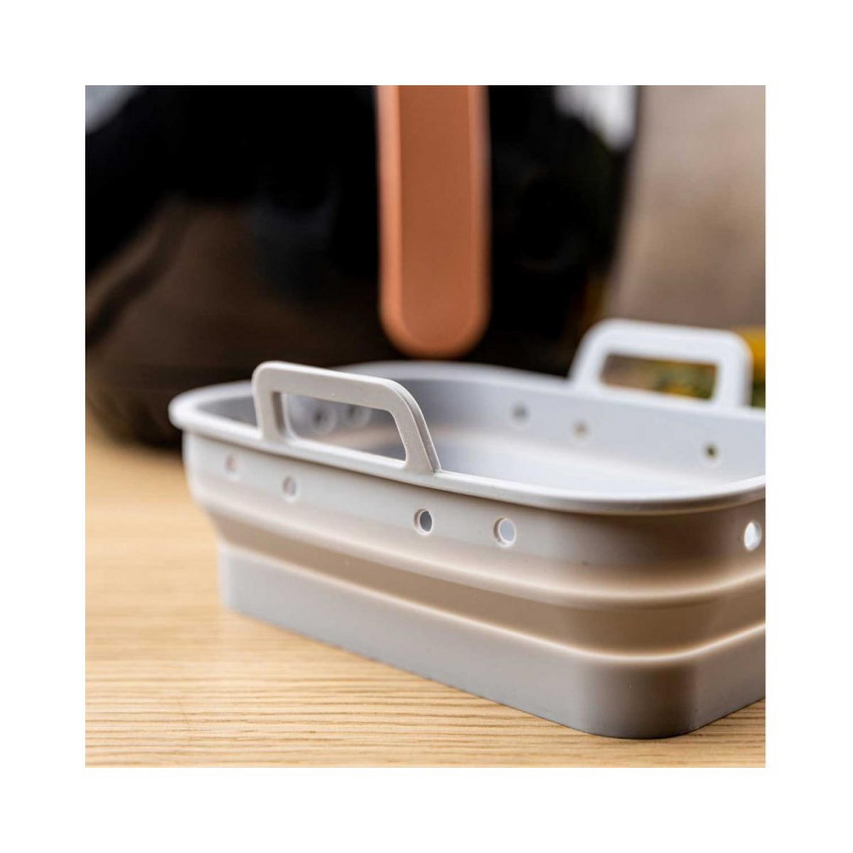 SILIKONEINSATZ für Fritteuse 14,5/8,3/14,6 cm Grau KB7791 - Grau, Kunststoff (14.5/8.3/20.6cm) - Klausberg 