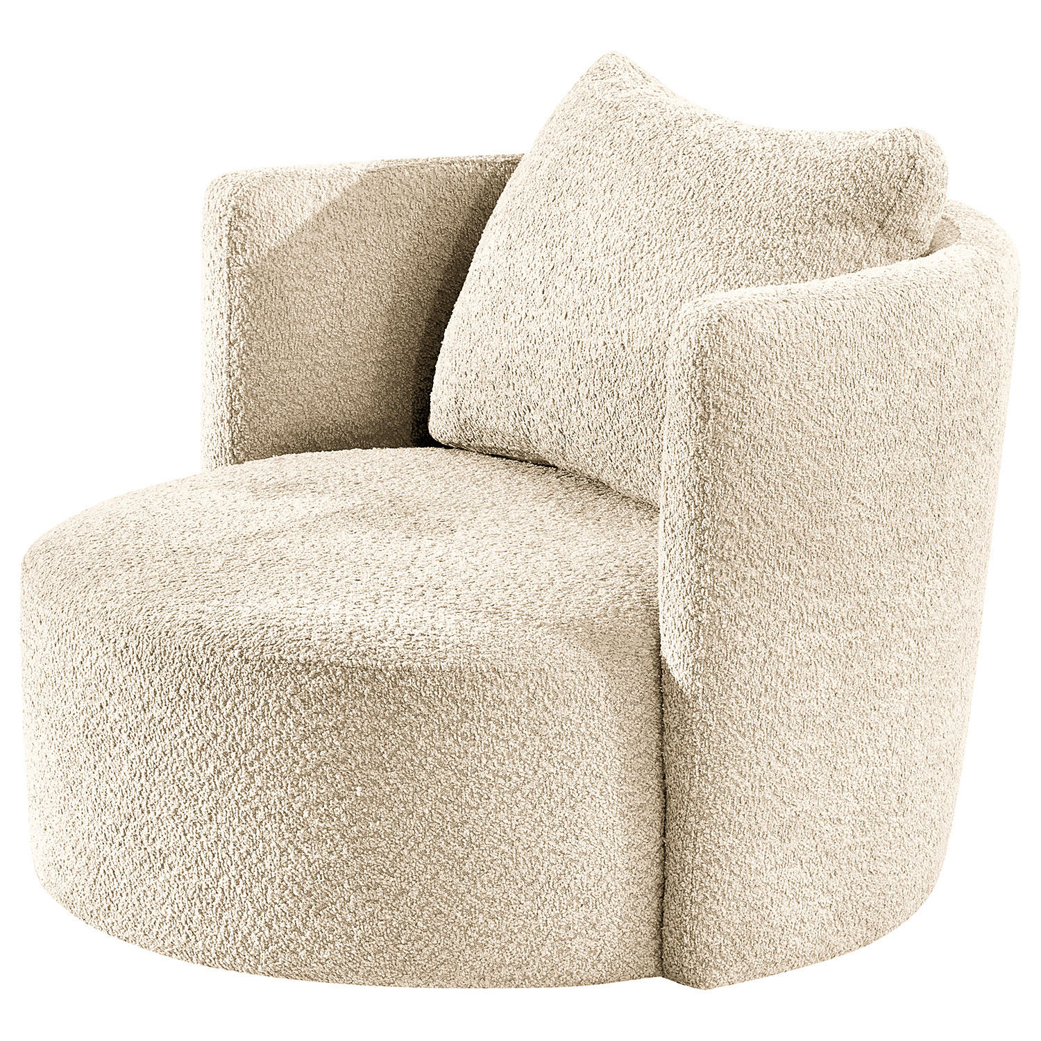 XXL-SESSEL - Beige/Schwarz, Textil (95/77/95cm) - home24