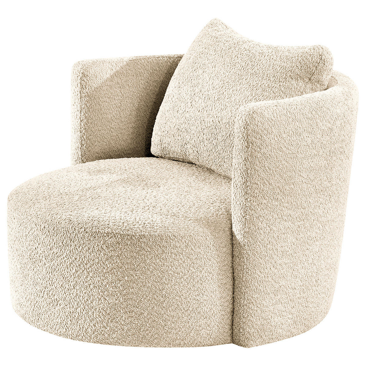 XXL-SESSEL - Beige/Schwarz, Textil (95/77/95cm) - home24