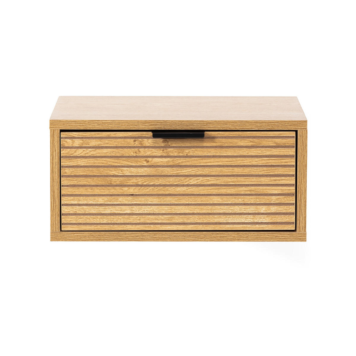 2er-Set SCHWEBENDER NACHTTISCH Mónica Eichenfarbe - Honigeiche, Holzwerkstoff (40/19/35cm) - VS Venta-stock