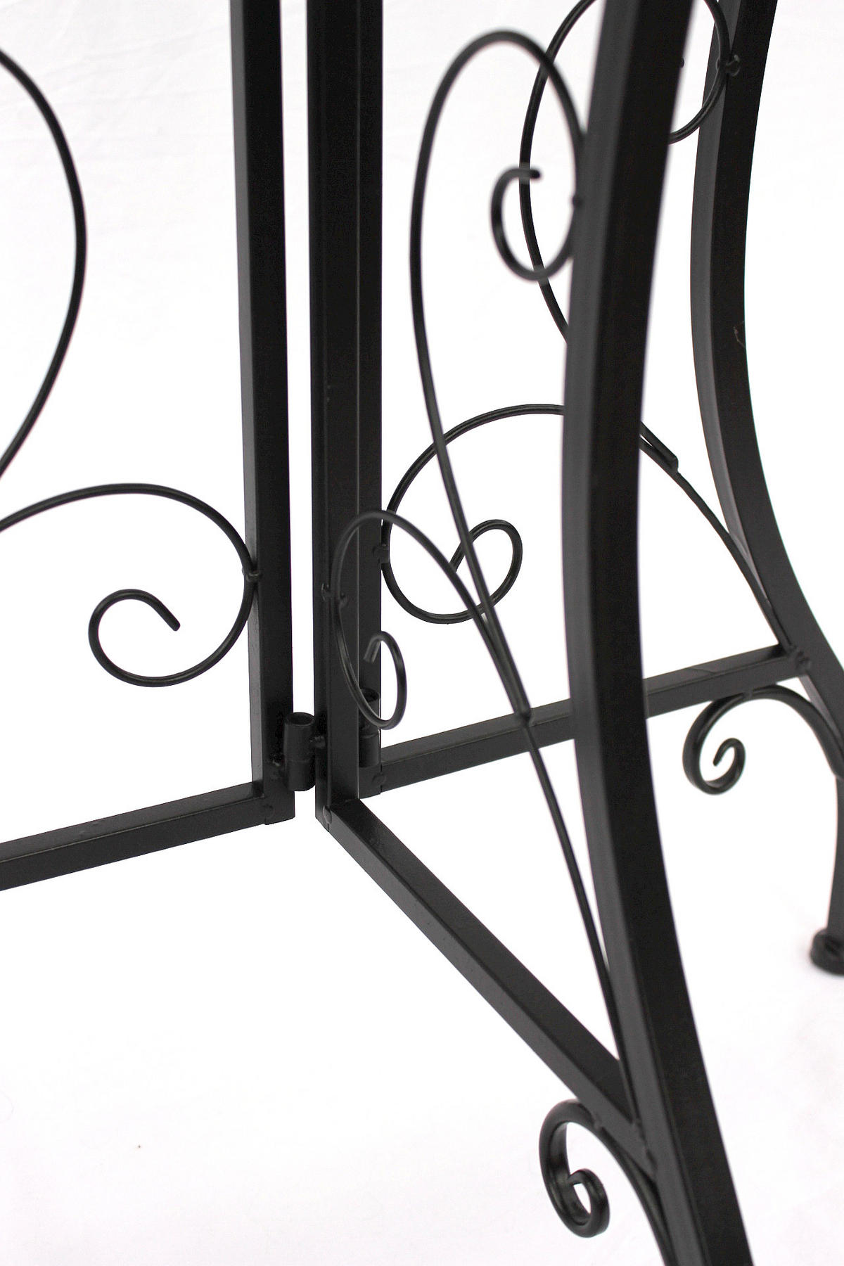 WANDTISCH Halbrund Metall Mosaik 70 cm 120041 - Schwarz, Metall (35/70/72cm) - DanDiBo