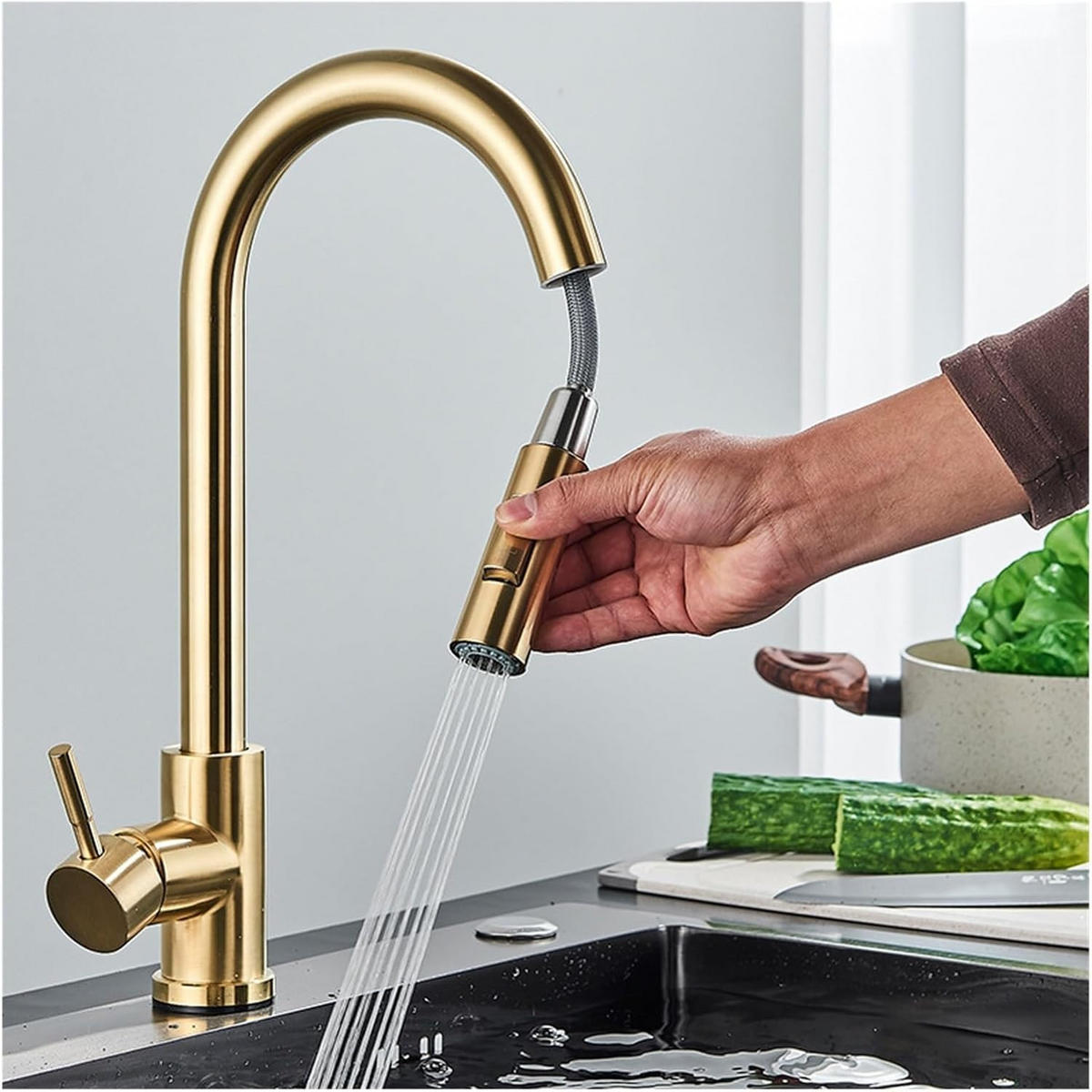 BADEZIMMERARMATUR, 40,5 x 25 cm, gold - Goldfarben, Metall (55/7/26cm) - Vallsero