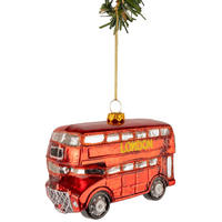 WEIHNACHTSKUGEL London Bus 11 cm - Rot, Glas (5/10/1cm)