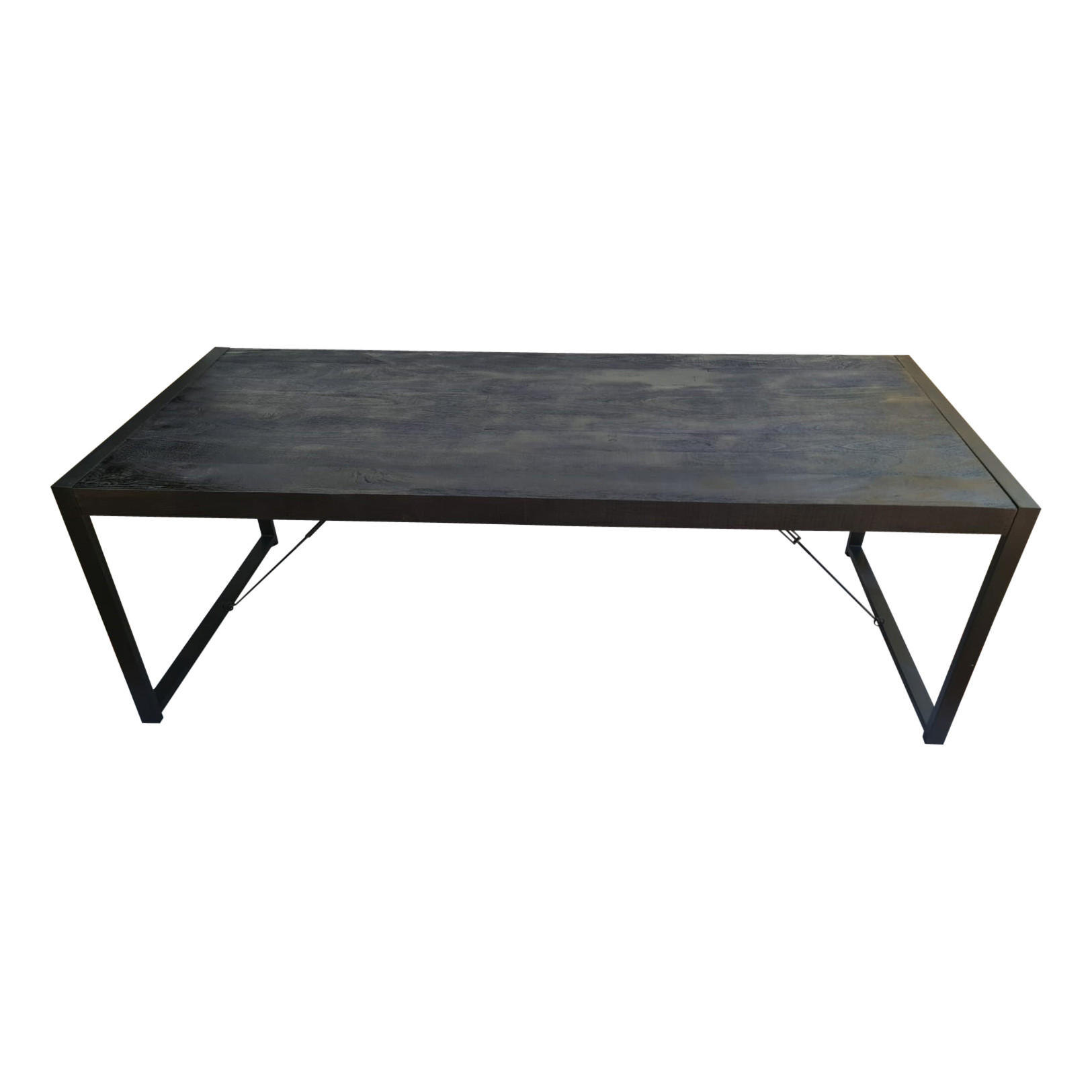 Villa Möbel ESSTISCH Schwarz 200cm × 100cm × 76cm