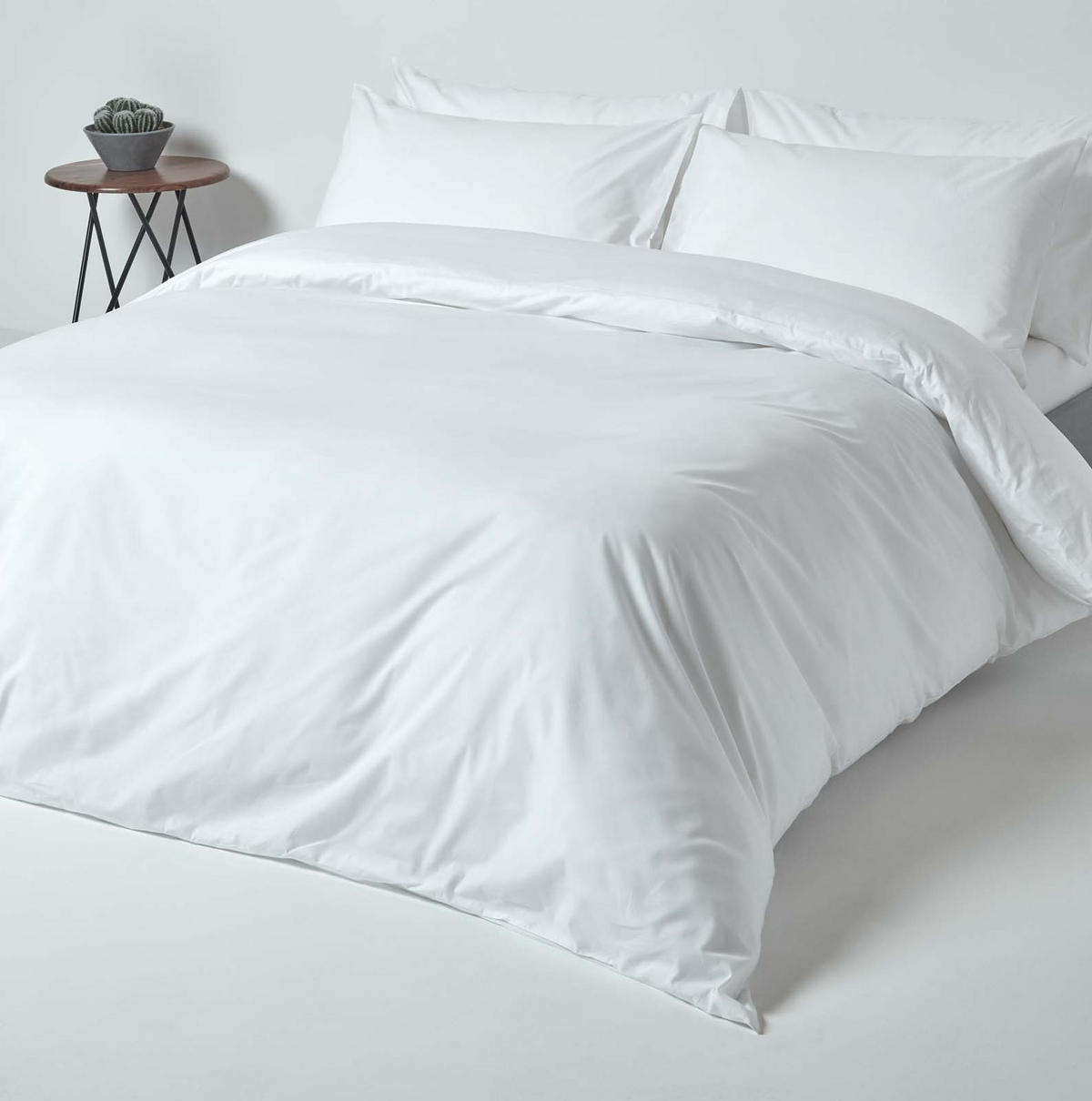 PERKAL-SPANNBETTLAKEN, Ägyptische Baumwolle, Fadendichte 200 - Weiß, Textil (90/190cm) - Homescapes