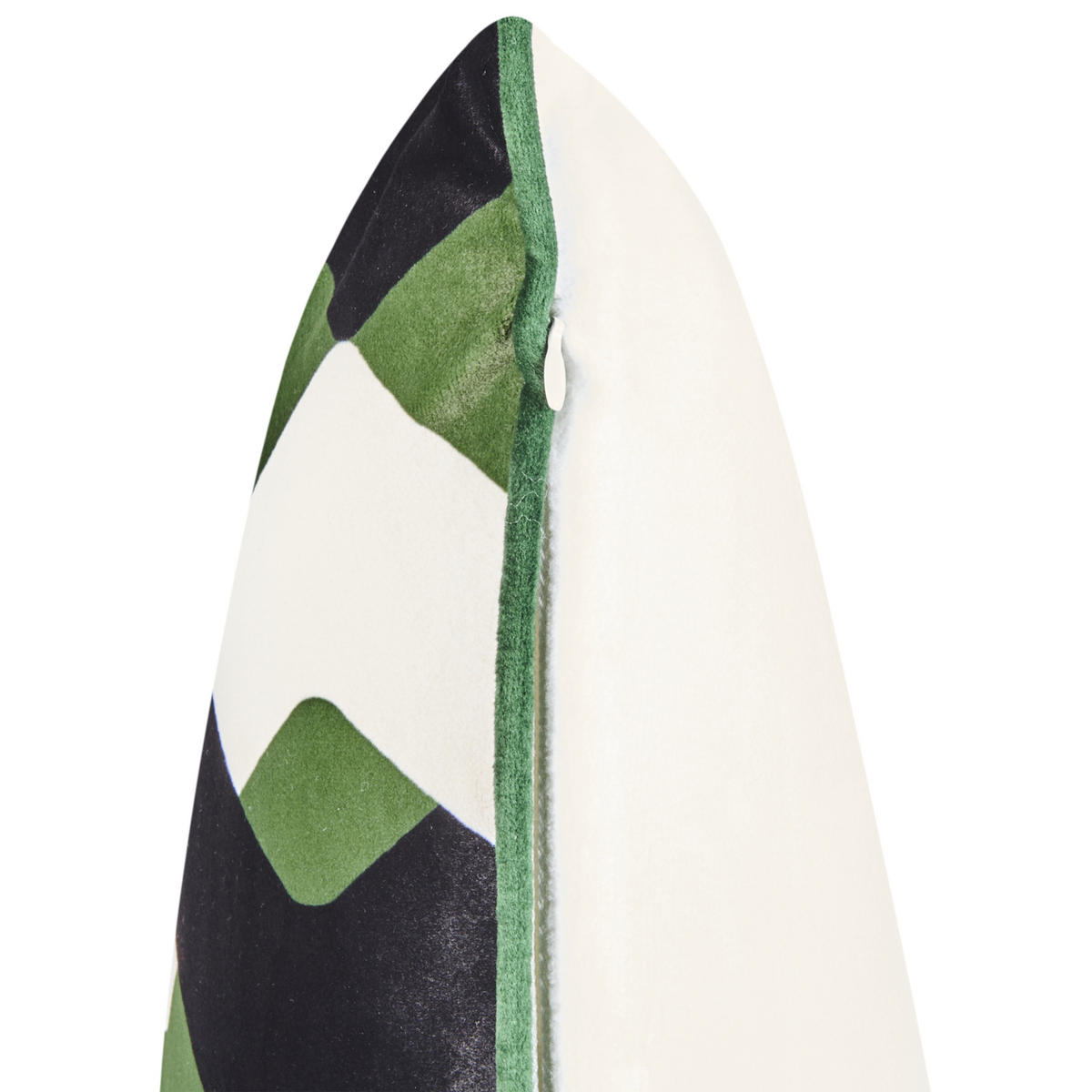 Gartenkissen 2er-Set Bunt 30/50 cm Sway - Multicolor/Schwarz, Textil (50/12/30cm) - Beliani