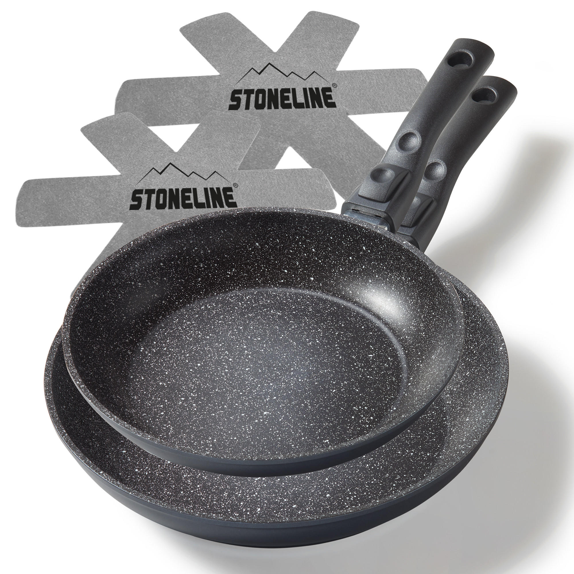 BRATPFANNENSET 2 TEILIG - Multicolor, Metall - Stoneline