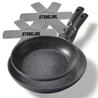 BRATPFANNENSET 2 TEILIG - Multicolor, Metall - Stoneline