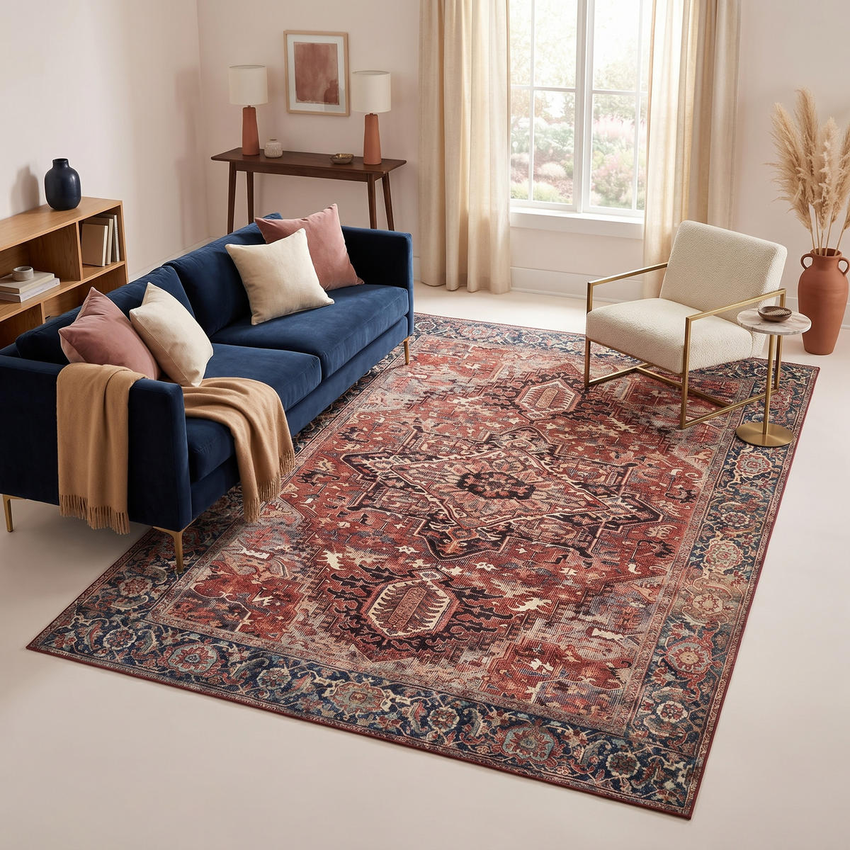 TEPPICH ISPAHAN Rot 160/230 cm - Rot, Textil (160/230cm) - Tapiso