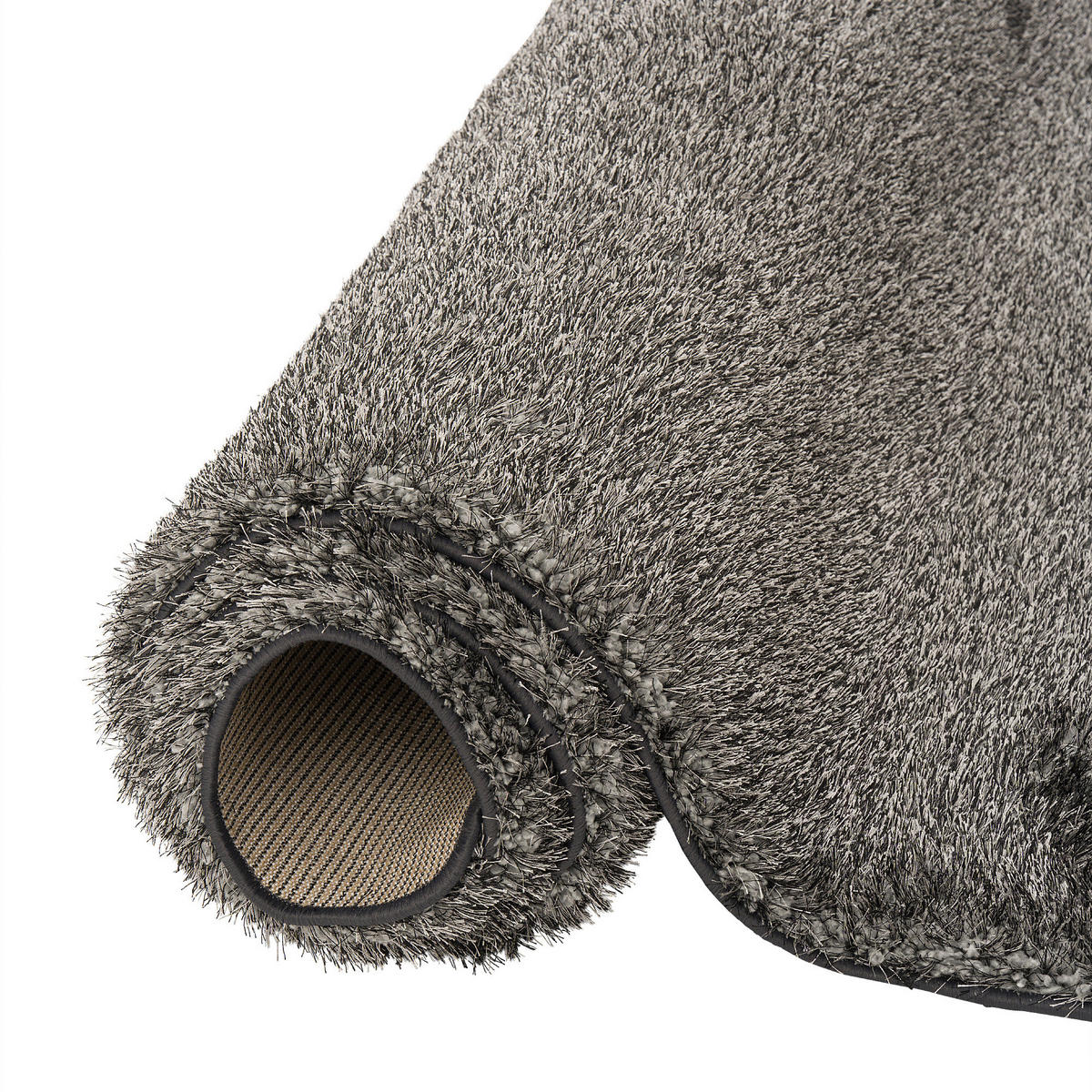 HOCHFLOR SHAGGY TEPPICH LUXUS EMOTION MIX - Anthrazit, Textil (160/160cm) - Snapstyle