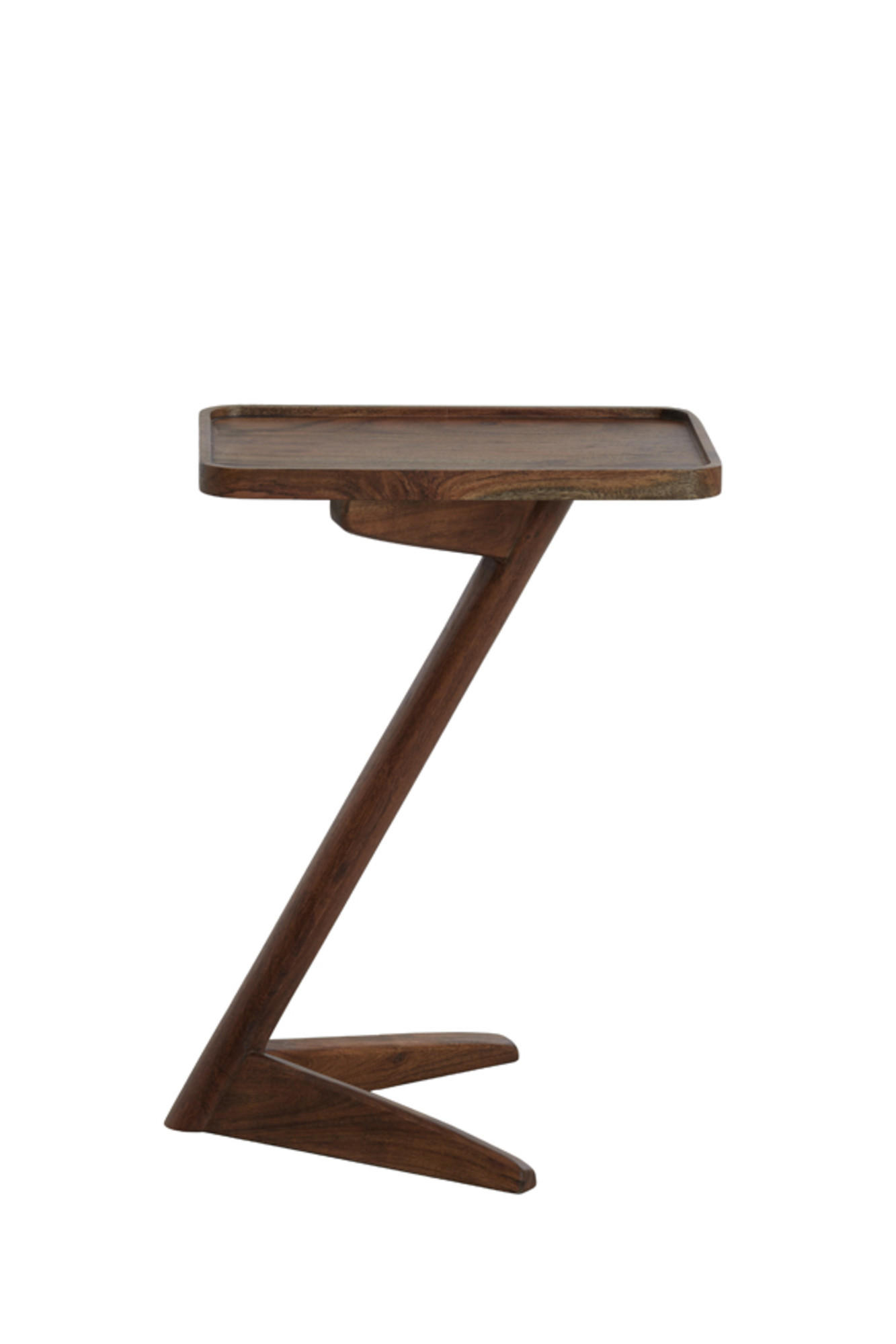 BEISTELLTISCH Qiano Braun 45/42/63 cm - Dunkelbraun, Holz (45/42/63cm) - Light & Living
