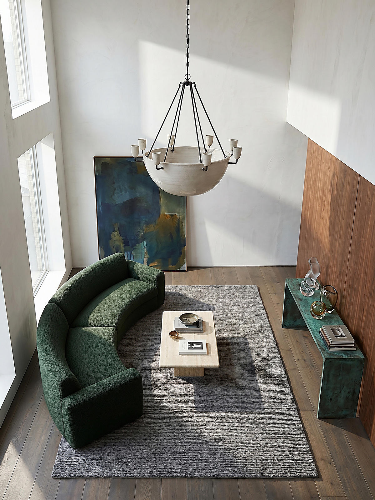 WOLLTEPPICH ALNE, einfarbig, Grau, 160 x 230 cm - Grau, Textil (230/160cm) - KADIMA DESIGN