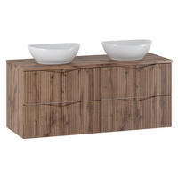 DOPPELWASCHTISCH 120.6cm Tao Holz - Braun, Holzwerkstoff (120.6/50/45.8cm) - Petits-meubles