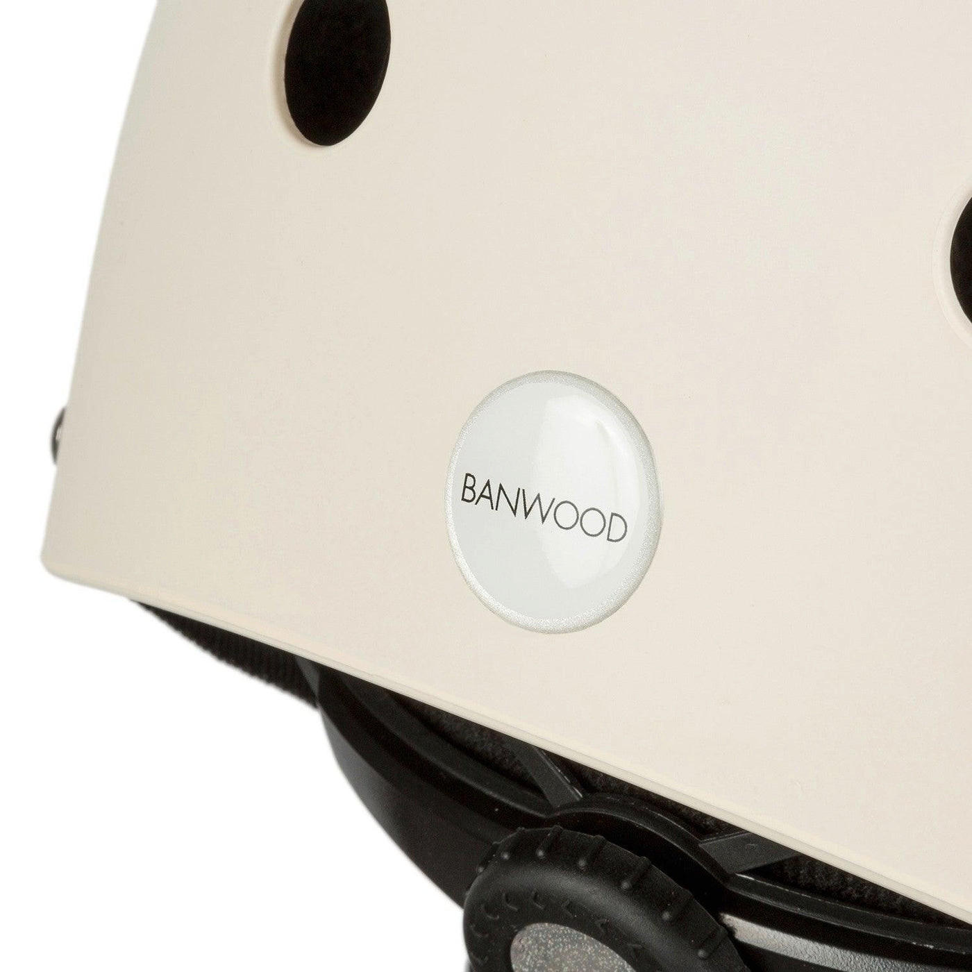 FAHRRADHELM für Kinder 3-7 Jahre, Creme - Creme, Kunststoff (21/24cm) - Banwood