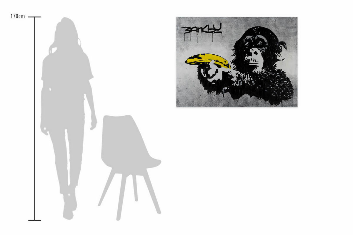 ACRYLBILD HANDGEMALT 100/75 cm - Gelb, Holz/Textil (100/75cm) - KUNSTLOFT