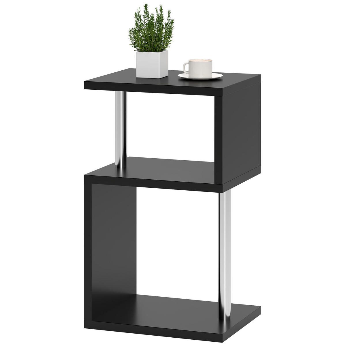 BEISTELLTISCH Schwarz 1 Stück - Schwarz, Kunststoff (44/38/75cm) - GiPP