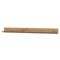 WANDREGAL Crisp-61 - Anthrazit/Braun, Holzwerkstoff (170/15/20cm) - Lomado