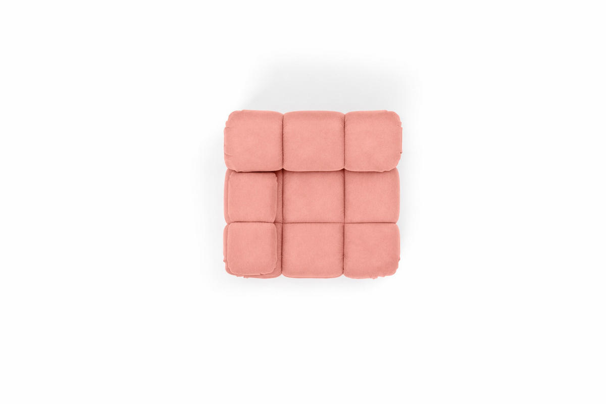 MODUL Seitlich, Für Modulares System, Stoff Salvador, Rosa, Links, Selia - Pink, Holz (95/70/95cm) - Kaiser Möbel