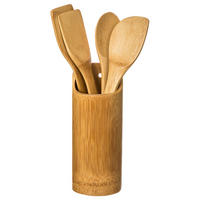 KÜCHENUTENSILIEN Set 4-tlg., Bambus, Braun - Braun, Holz (8.5/32/8.5cm) - 5five Simply Smart