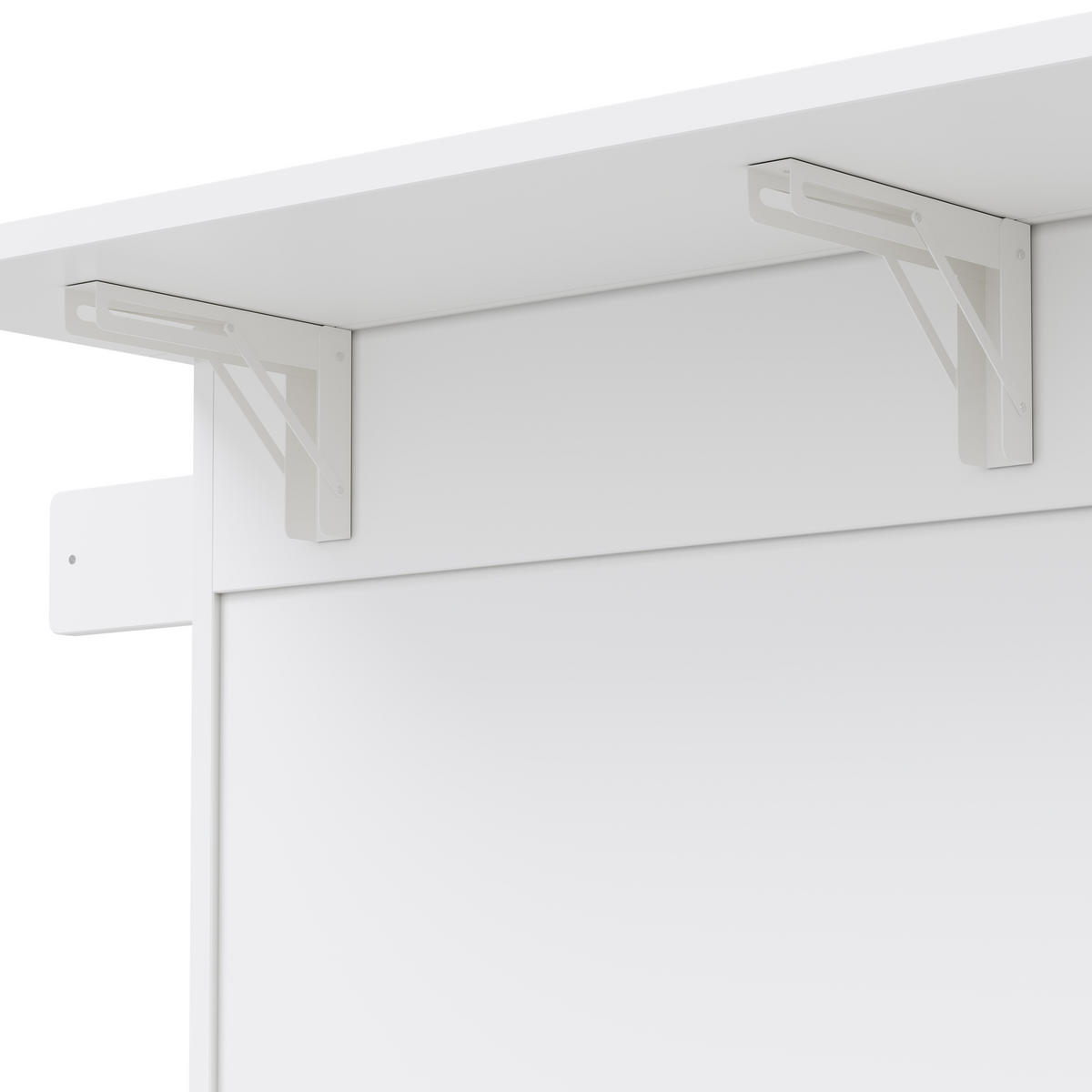 KÜCHENINSEL 120x70x95cm Weiß mit Klappplatte,verstellbaren Regalen & 5 Rollen - Weiß, Holzwerkstoff (120/95/70cm) - Modfu