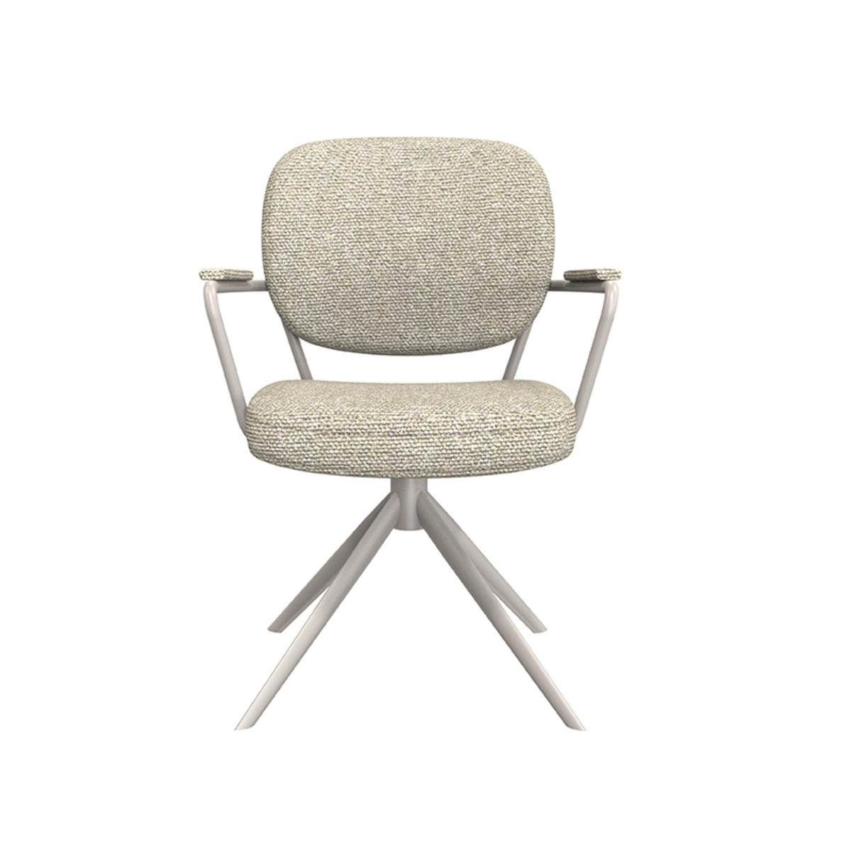 ESSZIMMERSTUHL Basel Beige 64/61/89 cm 2er-Set - Creme, Textil (61/89/64cm) - LABEL51