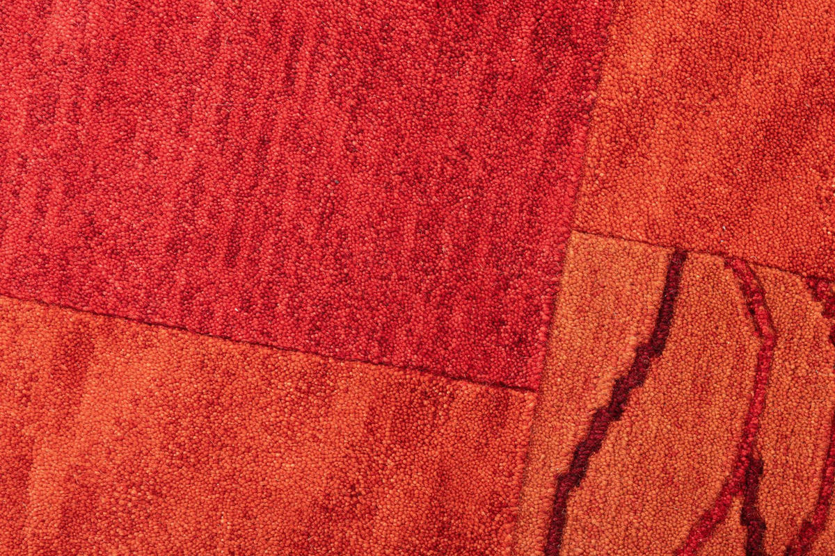 HANDTUFTTEPPICH Royal Domas 170x240 cm - Rot, Textil (170/240cm) - THEKO