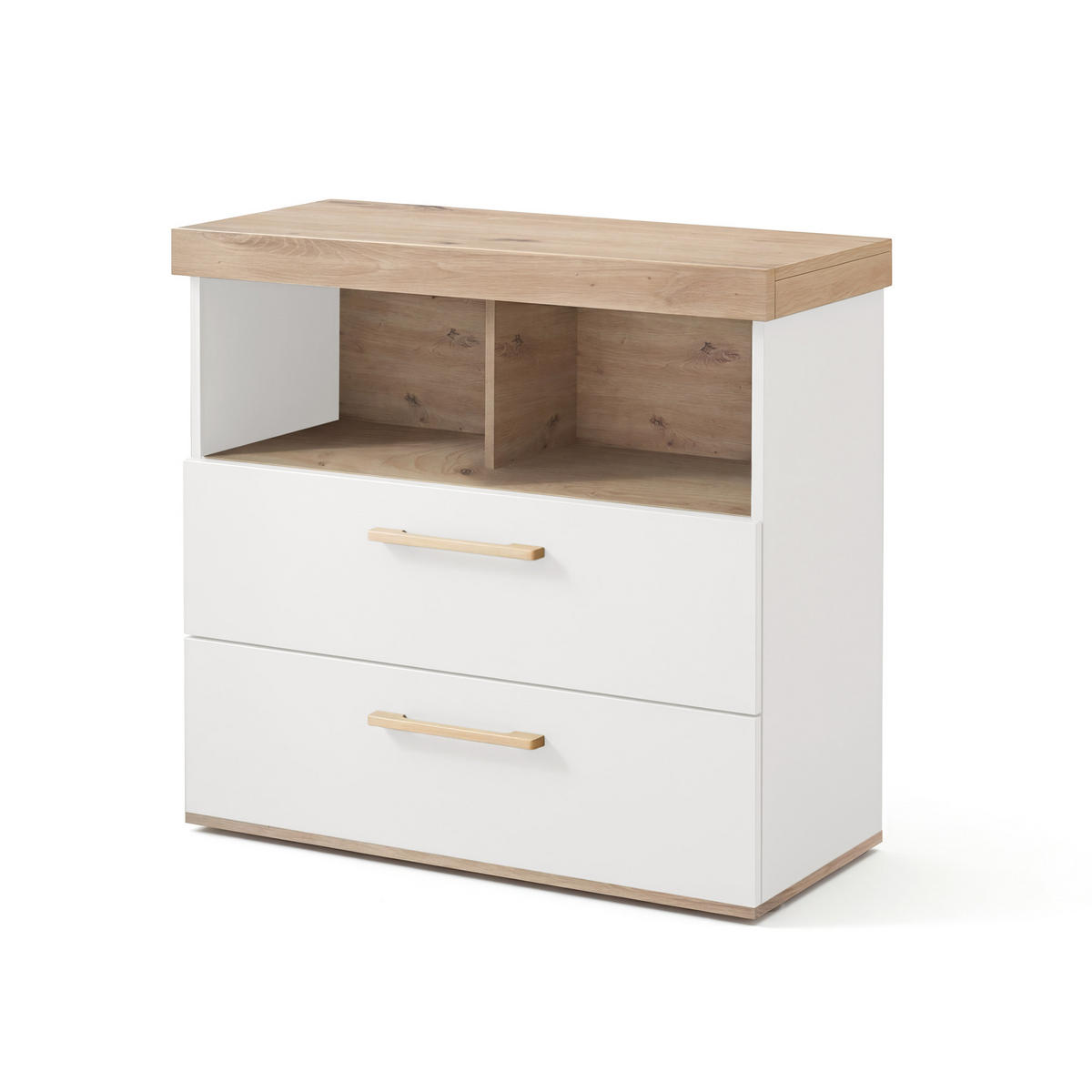 WICKELKOMMODE Jimmy Weiß - Weiß, Holzwerkstoff (110/103/78cm) - Roba