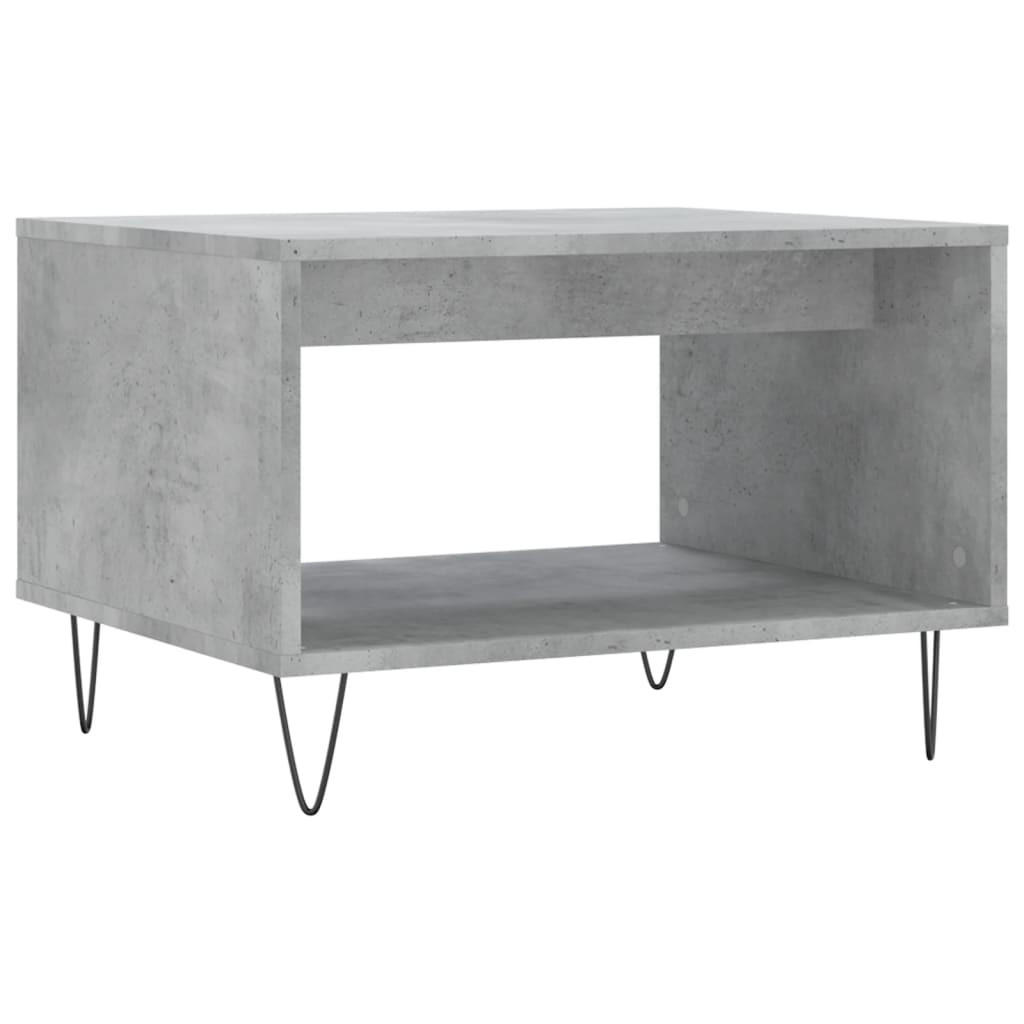 COUCHTISCH Betongrau 60x50x40 cm Holzwerkstoff - Grau, Holzwerkstoff (60/50/40cm) - furnicato