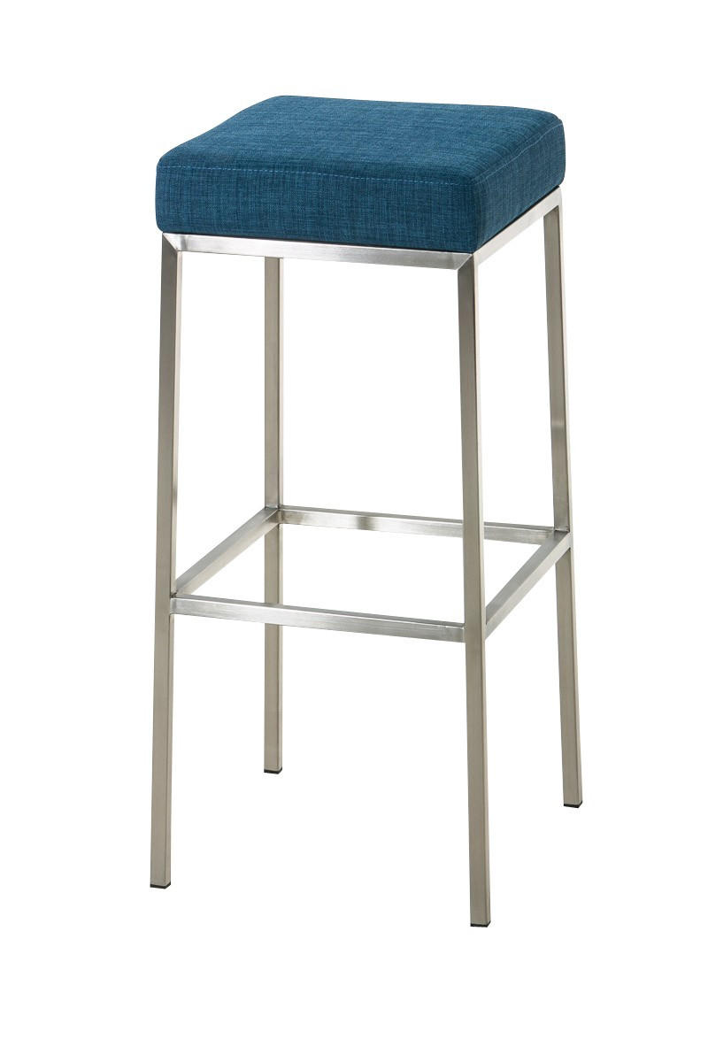 BARHOCKER Montreal 37x37x85 cm blau - Blau, Textil (37/85/37cm) - furnicato