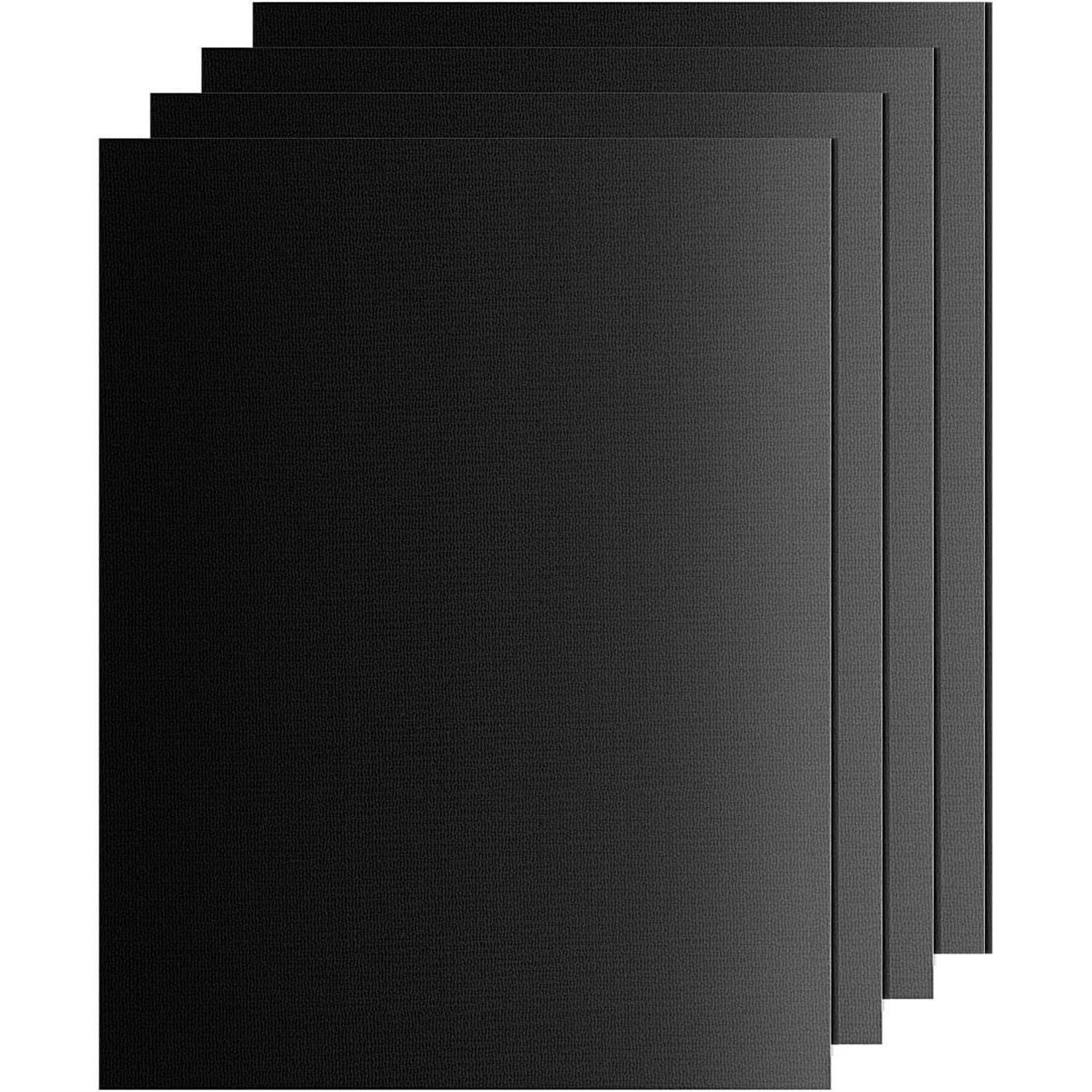 GRILLMATTE 4er Set 50 x 40 cm Antihaft - Schwarz, Textil (30/15/30cm)