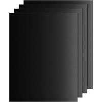 GRILLMATTE 4er Set 50 x 40 cm Antihaft - Schwarz, Textil (30/15/30cm)