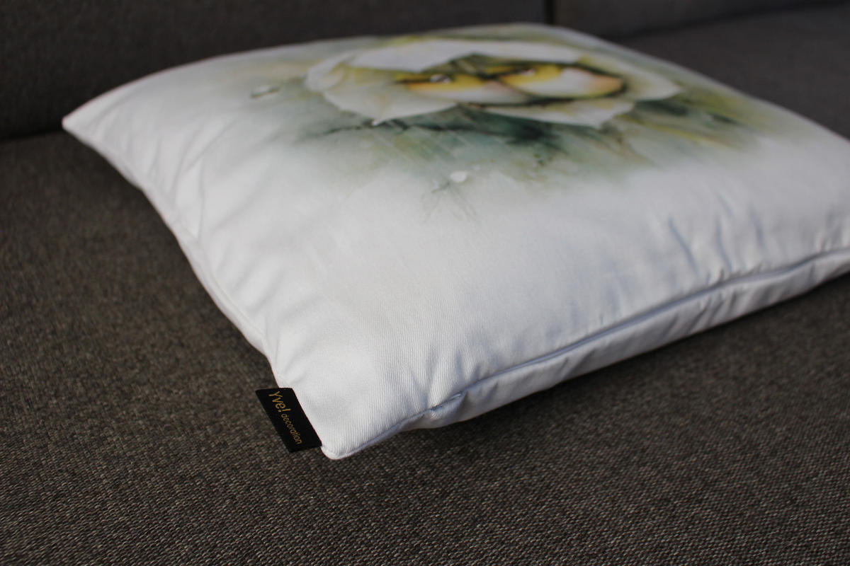 KISSENHÜLLE FRÜHLINGSFEST VÖGEL - Hellgrün, Textil (50/50cm) - Yve! decoration