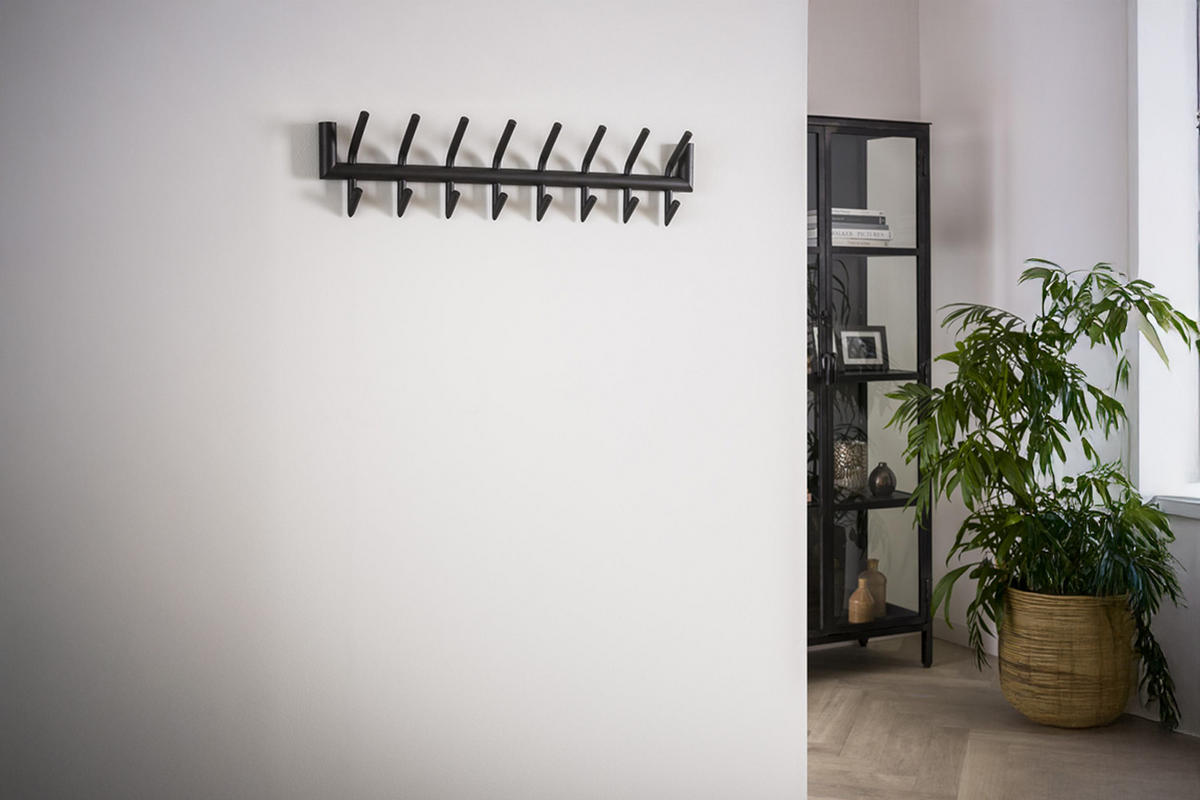 GARDEROBE FABIA Grau Metall - Grau, Metall (78/19/10cm) - KAWOLA
