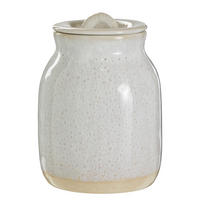 AUFBEWAHRUNGSDOSE Portimao - Beige, Keramik (13/18/13cm) - Butlers