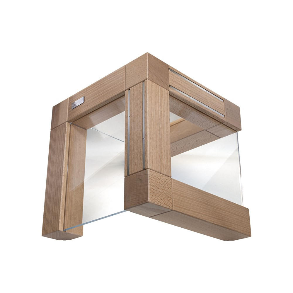 MAGNET-MESSERBLOCK Buchenholz 37/37/37/cm AL88 - Beige, Holz (37/37/37cm) - ArteLegno