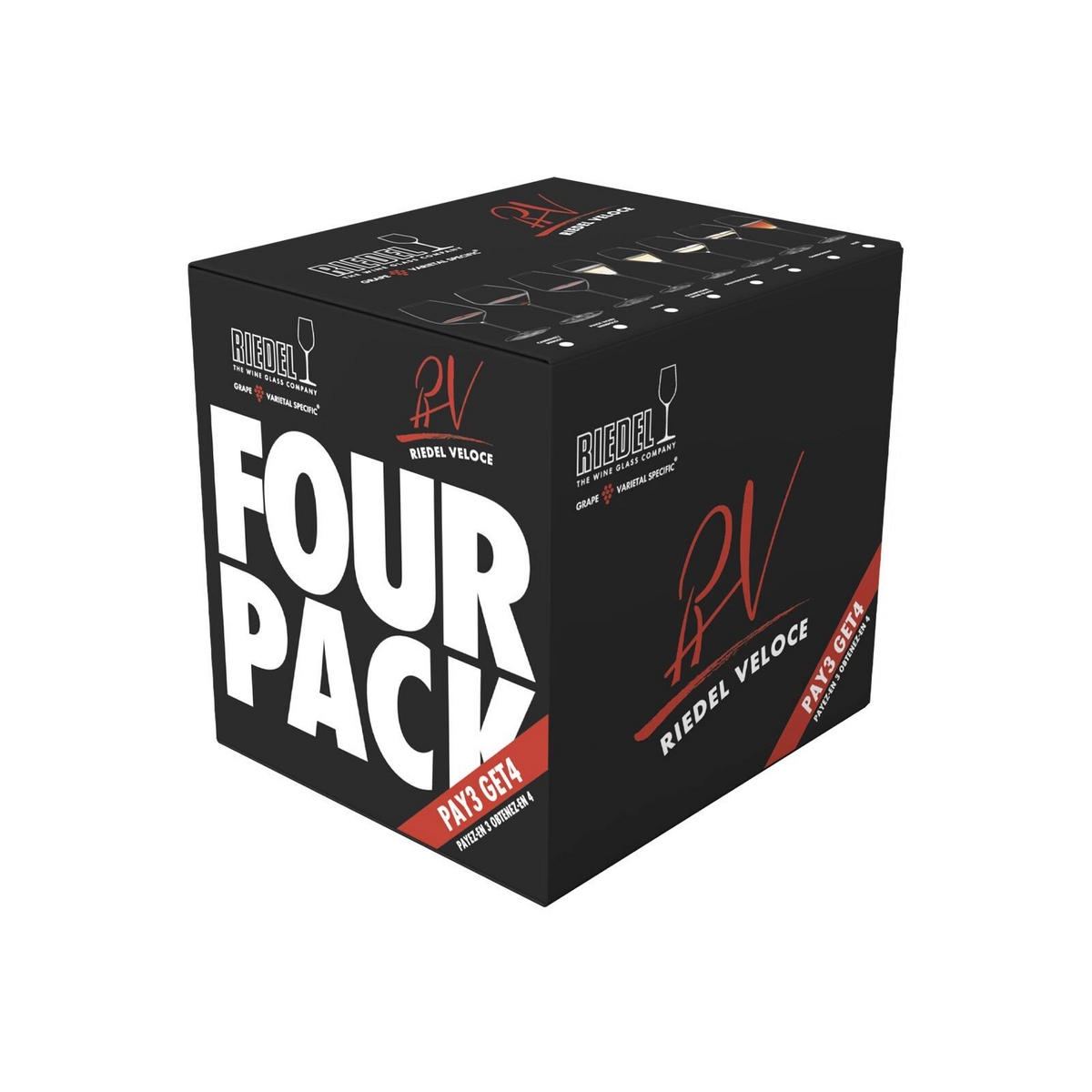 CHAMPAGNER WEINGLÄSER Veloce transparent 327 ml 4er Set - Transparent, Glas (0.327L) - Riedel