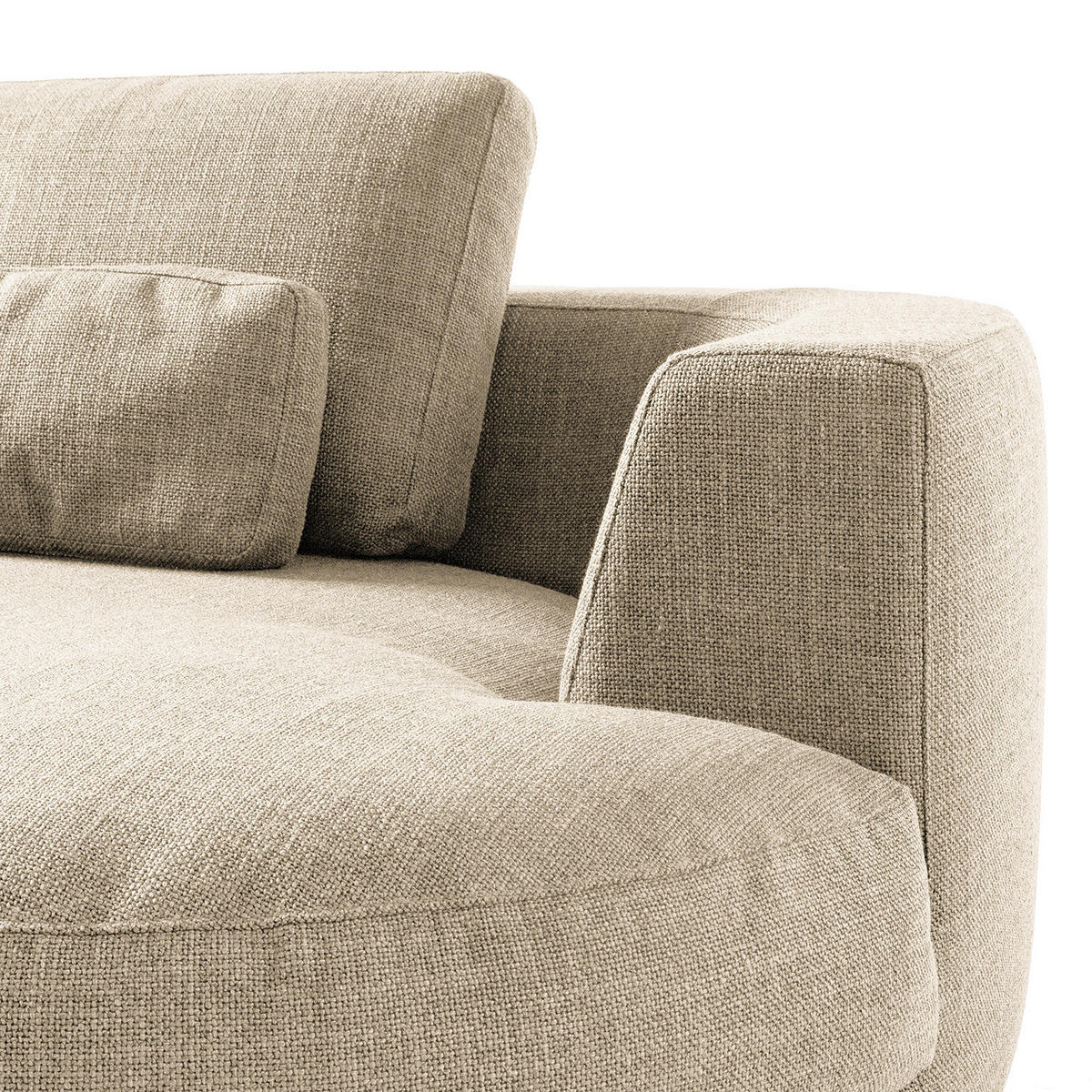 MODULLONGCHAIR - Beige, Textil (194/80/145cm) - home24