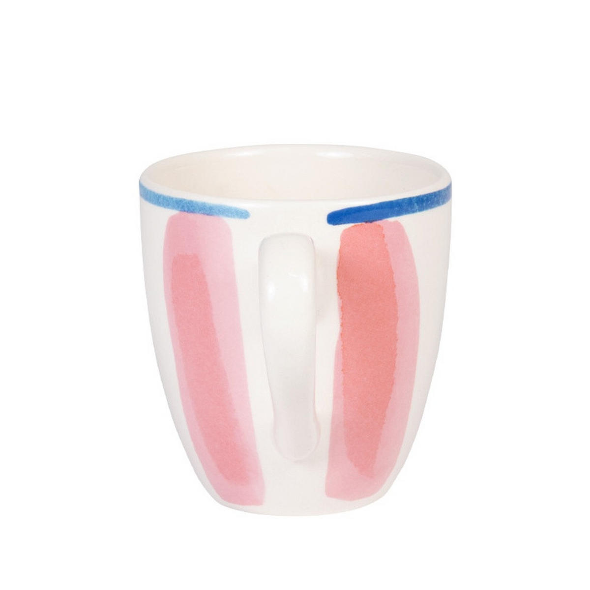 MINI-BECHER Streifen PR in Rot - 200 ml - Multicolor, Keramik (0.2L) - Blond Amsterdam