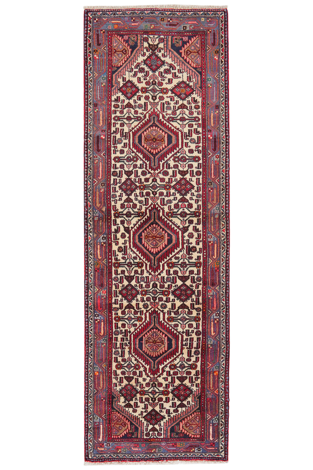 TEPPICH Assadabad Mehrfarbig 243/78 cm Schurwolle - Multicolor, Textil (78/243cm) - Looma