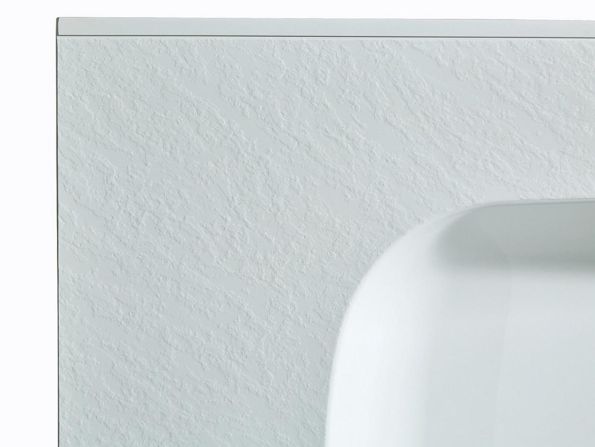 EINBAUWASCHBECKEN - 80 cm x 46 cm - Harz - Weiß - OKIWA - Weiß, Kunststoff (80/14.5/46cm) - Vente-Unique