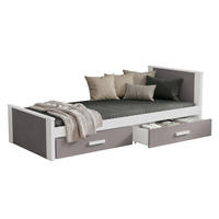 JUGENDBETT Aldo - Trüffeleichefarben/Weiß, Holz (90/200cm) - MIRJAN24