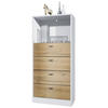 KOMMODE Pino Fronten in Eiche Natur - Eichefarben, Holzwerkstoff (56/125/36cm) - Vladon