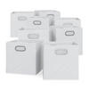 FALTBOX Weiß 30 x 30 cm 8er Set - Weiß, Wellpappe (30/30cm) - Vicco